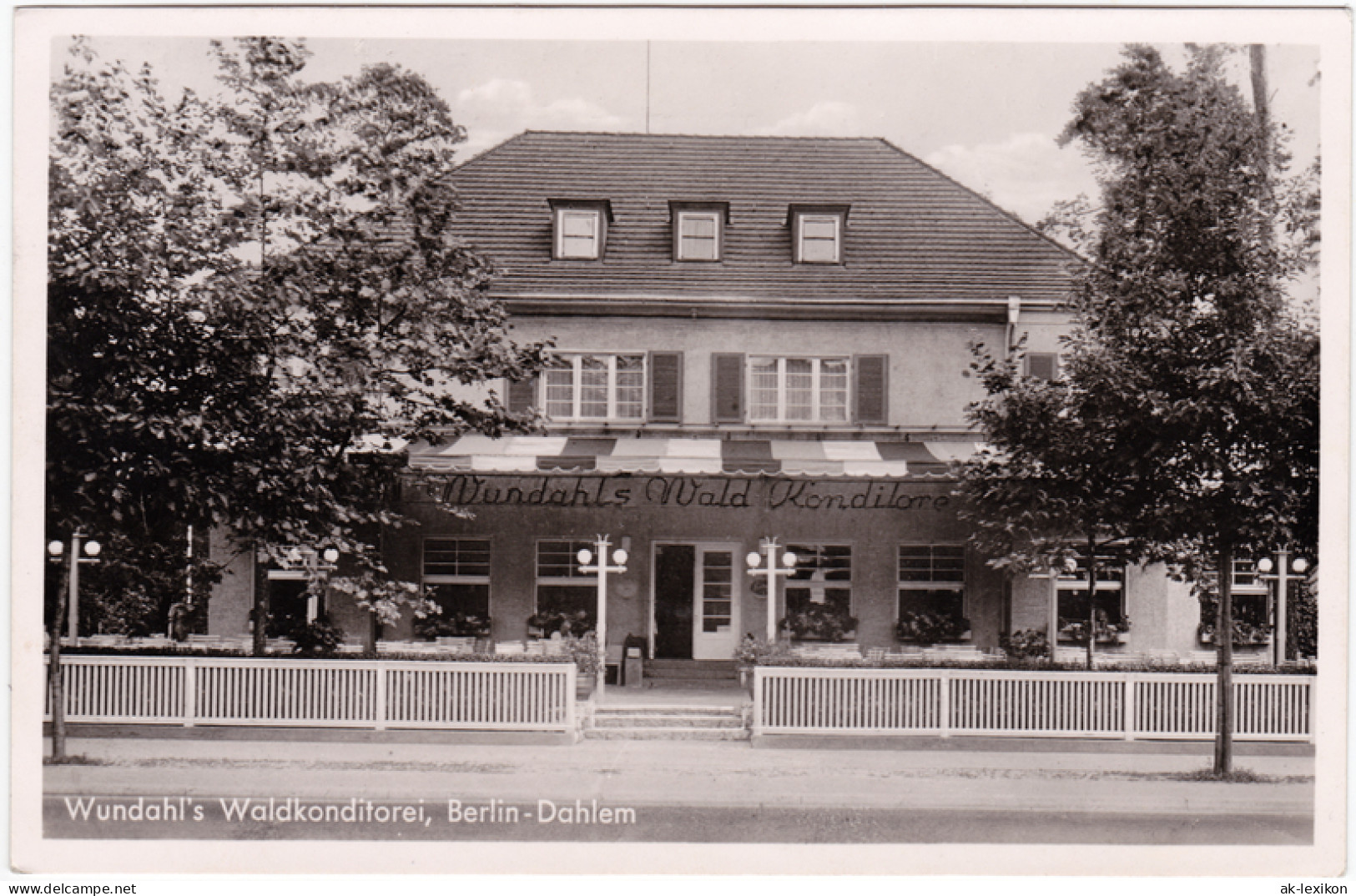 Dahlem-Berlin Wundahls Waldkonditorei - Kronprinzen Allee 146 1943  - Dahlem
