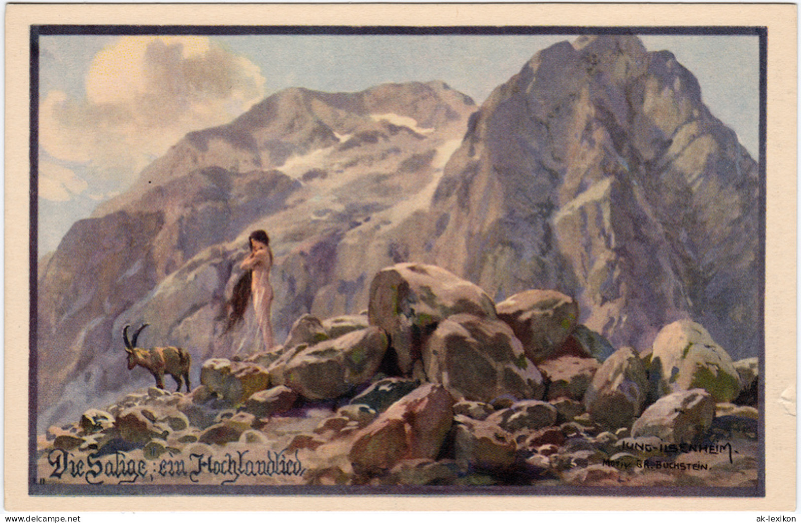 Ansichtskarte  Künstlerkarte: Die Sage Vom Hochlandlied 1913  - Märchen, Sagen & Legenden
