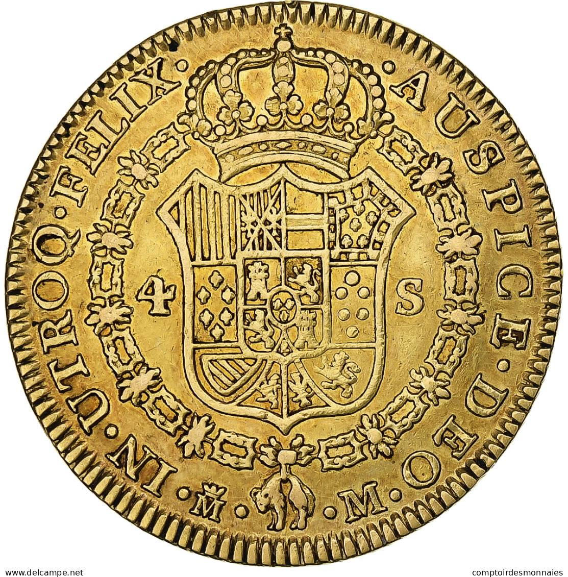Espagne, Charles III, 4 Escudos, 1788, Madrid, Or, TTB, KM:418a - Erstausgaben