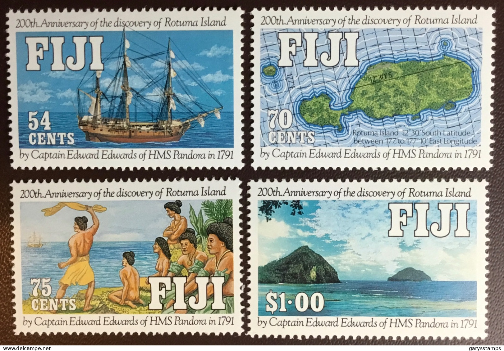 Fiji 1991 Rotuma Island Discovery Bicentenary MNH - Fiji (1970-...)