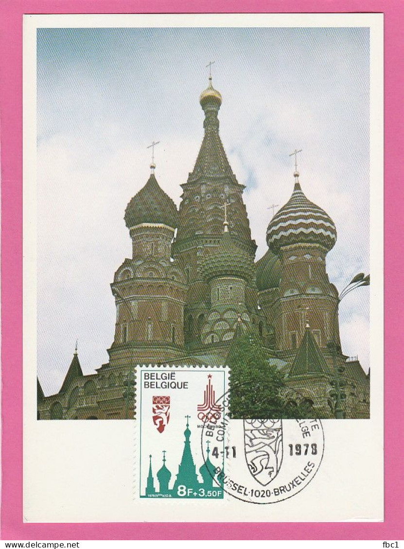 Carte Maximum - Belgique - 1978 - Moscou Jeux Olympiques - (N°1914) - 1971-1980