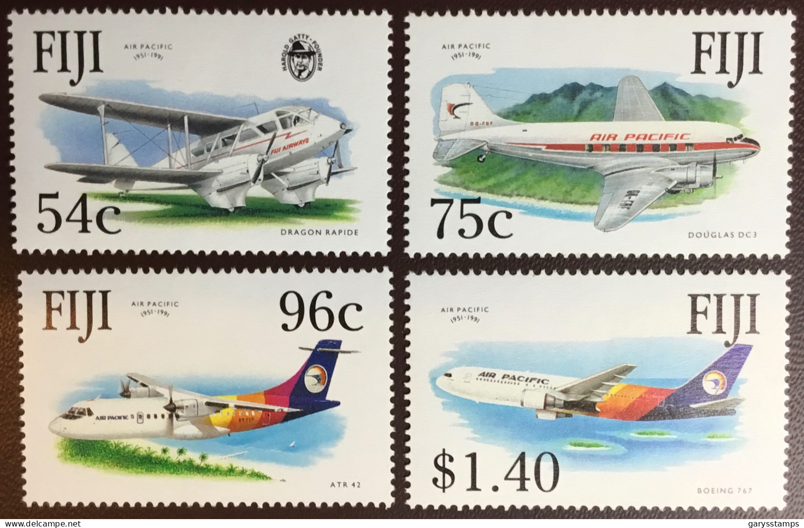 Fiji 1991 Air Pacific Anniversary Aircraft MNH - Fiji (1970-...)