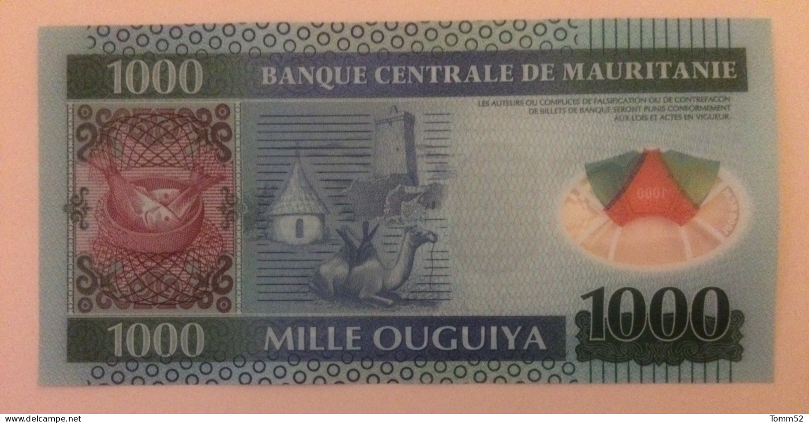 MAURITANIA 1000 Ougiya UNC - Mauritanië