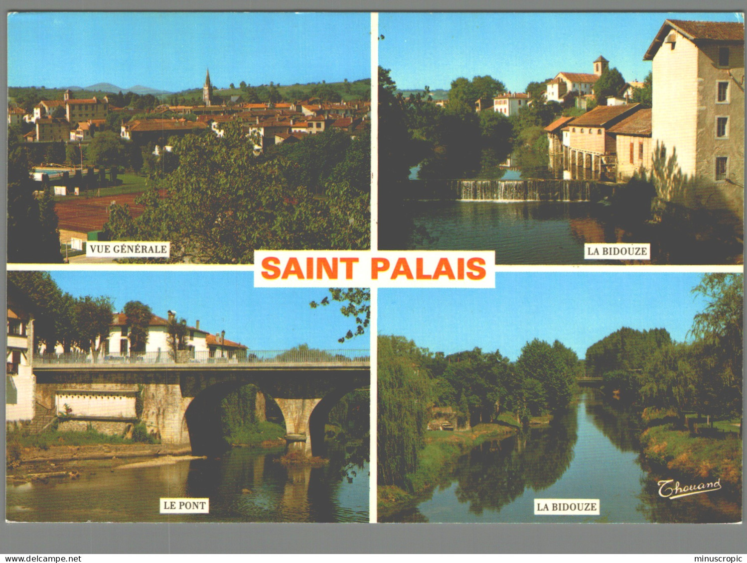 CPM 64 - Saint Palais - Vue Générale - Le Pont - La Bidouze - Saint Palais