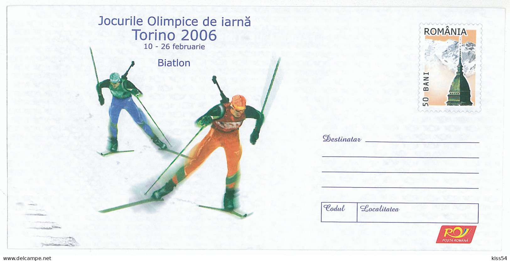 IP 2006 - 4 ITALY, Torino WINTER OLYMPIC GAMES , Ski, Romania - Stationery - Unused - 2006 - Hiver 2006: Torino