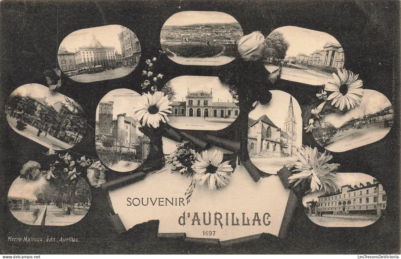 FRANCE - Souvenir D'Aurillac 1697 - Multivue De Différent Endroit à Aurillac - Carte Postale Ancienne - Aurillac