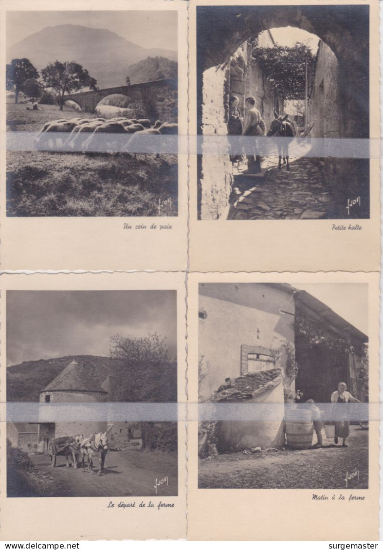 LOT DE 8 CPSM F.I.B. IMAGES DE LA CAMPAGNE - Collections & Lots