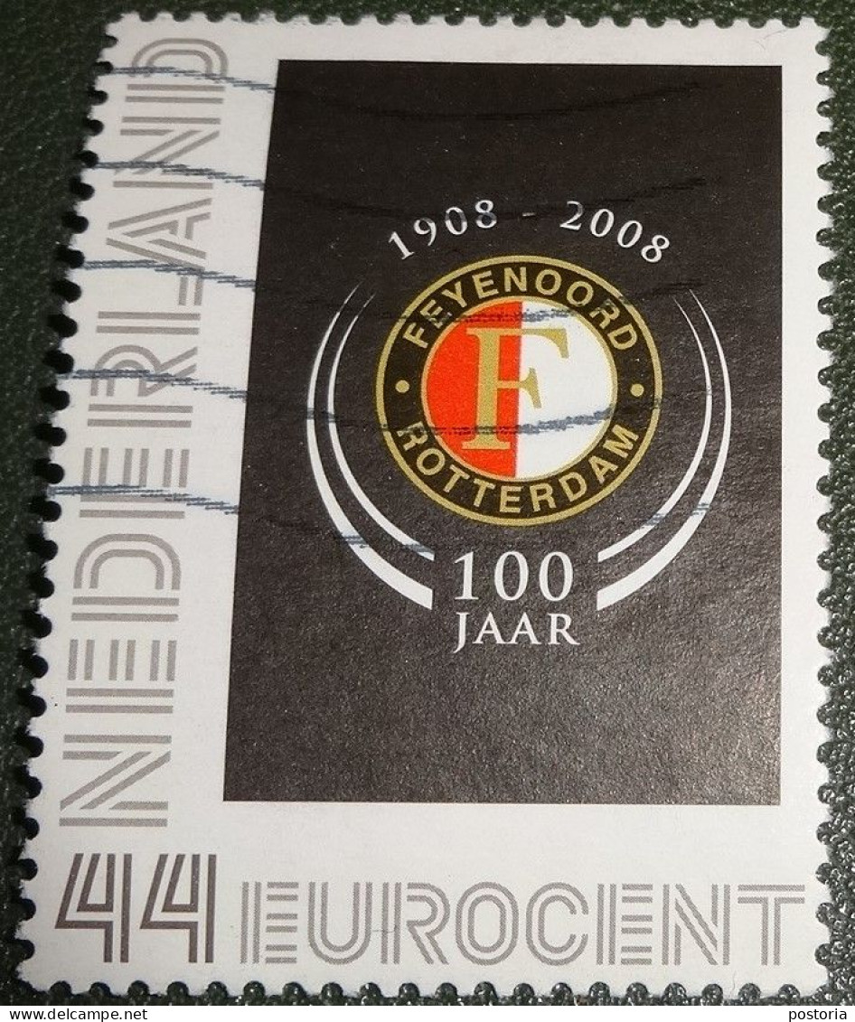 Nederland - NVPH - Uit  PP12 - 2008 - Persoonlijke Gebruikt - 100 Jaar Feyenoord - Logo - Zwart - Persoonlijke Postzegels
