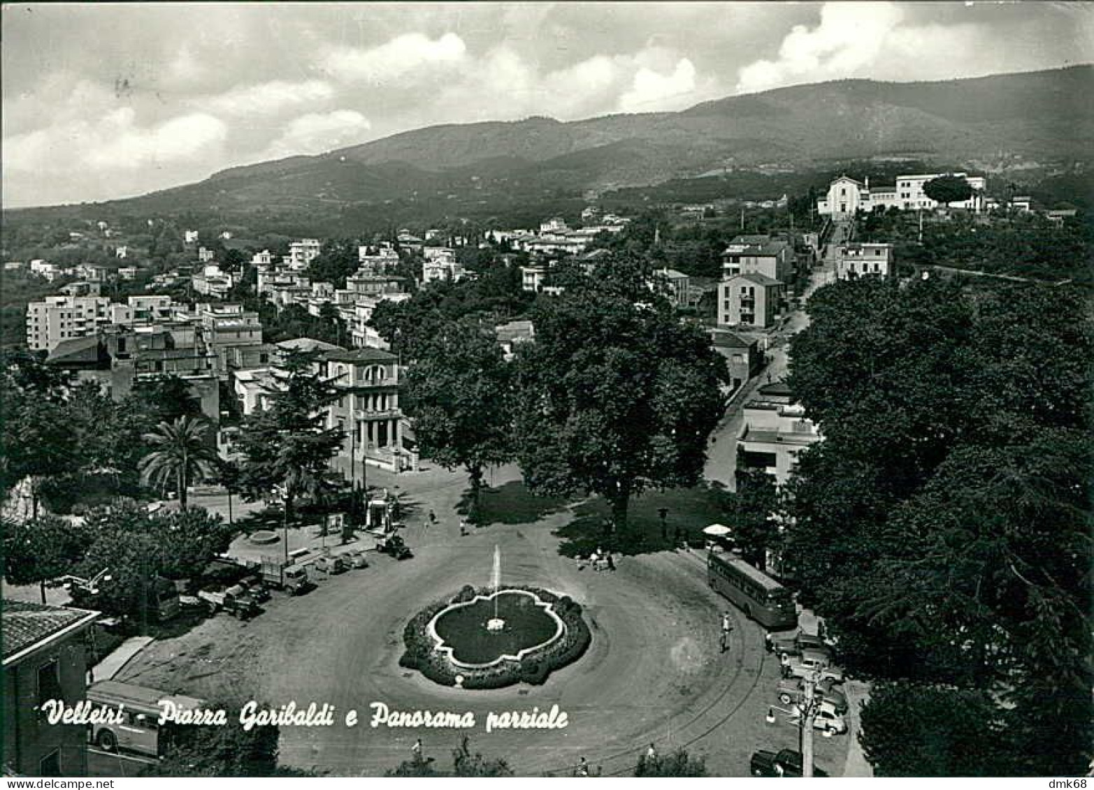 VELLETRI - PIAZZA GARIBALDI E PANORAMA PARZIALE - EDIZIONE BRANDIZZI - SPEDITA 1960 (19804) - Velletri