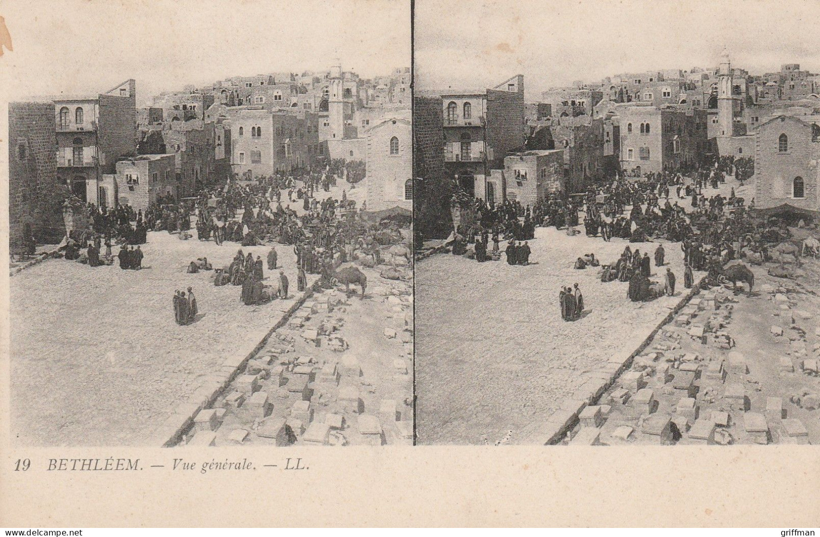 CARTE STEREOSCOPIQUE ISTRAEL JERUSALEM VUE GENERALE TBE - Stereoskopie