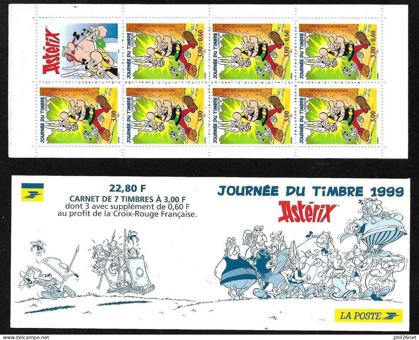 Carnet N°BC 3227 Journée Du Timbre 1999 Astérix Et Obelix Neufs * * TB Jamais Plié   Voir  Scans   Soldé  ! ! ! - Tag Der Briefmarke