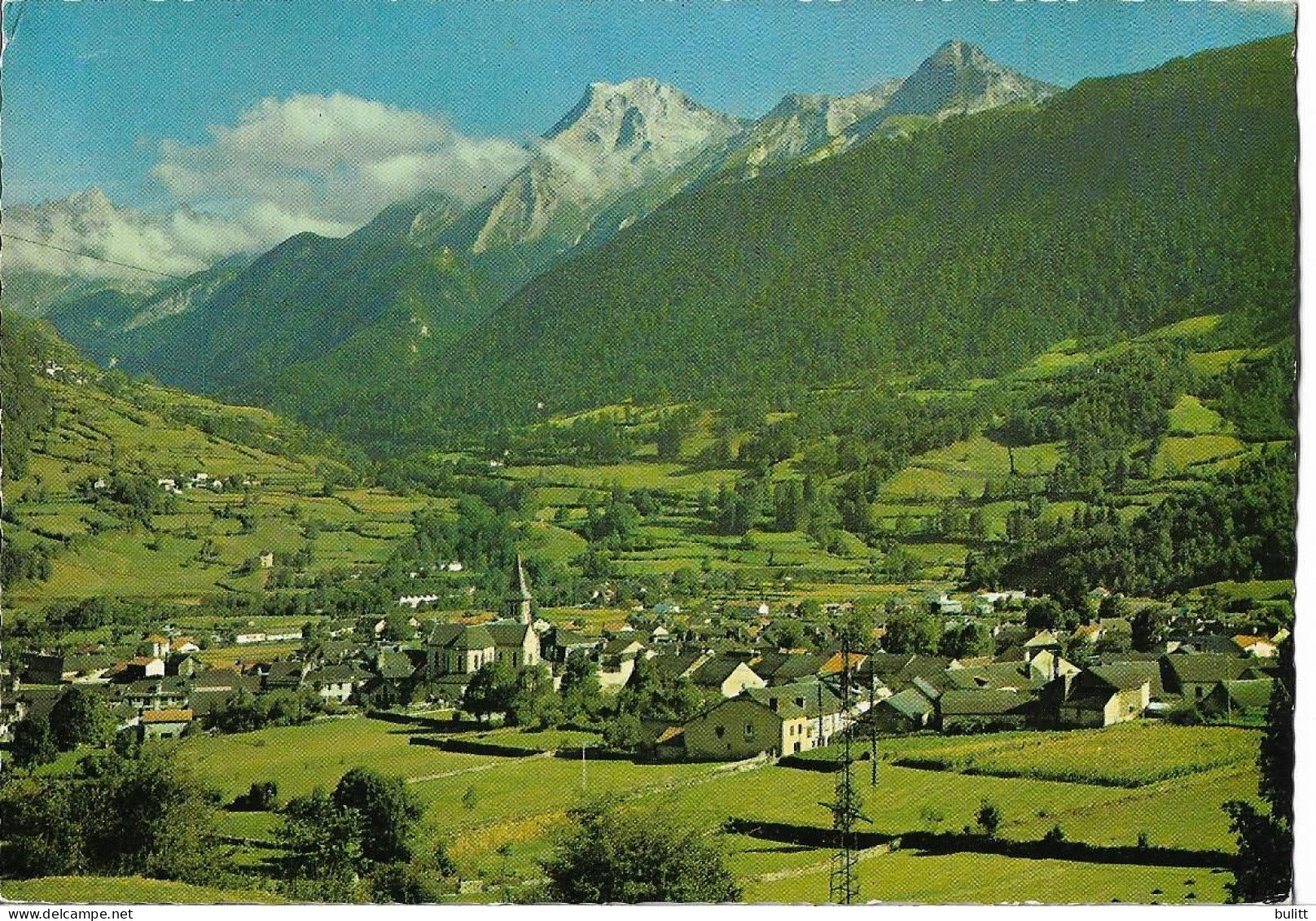 LARUNS - Vue Générale Aérienne Avec Le Pic De GER - Laruns