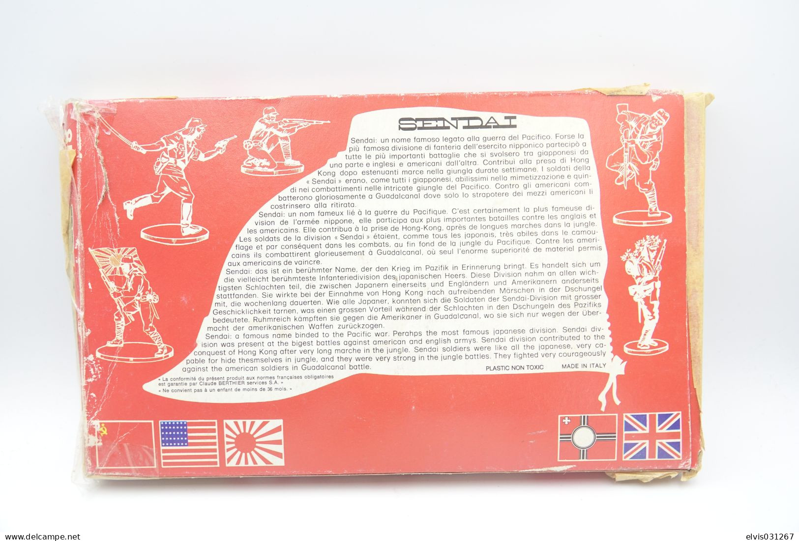 Atlantic WW2 JAPANESE SENDAI , Scale HO/OO, Vintage 46pc, Like Airfix - Figurines