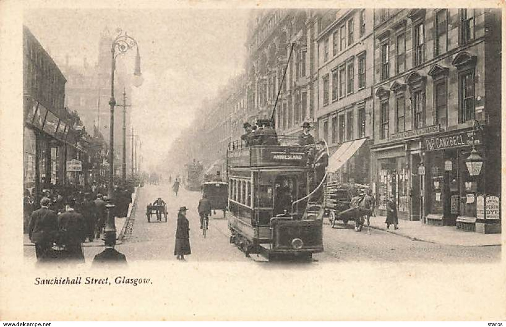 Royaume-Uni - Ecosse - GLASGOW - Sauchiehall Street - Tramway, Commerces - Lanarkshire / Glasgow