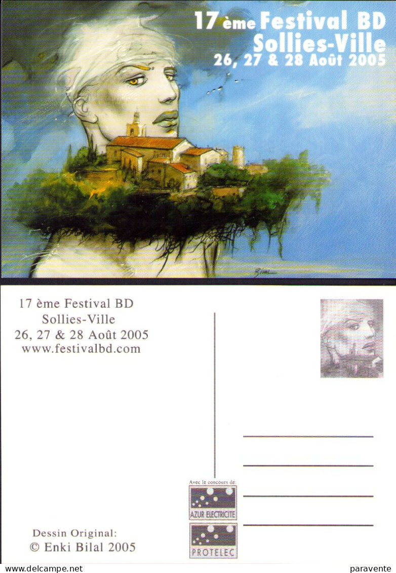 BILAL : Carte Postale Salon BD SOLLIES 2005 - Bilal
