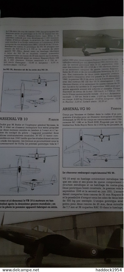 Le Grand Livre Des Chasseurs,William GREEN Gordon SWANBOROUGH Celiv 1997 - Avión