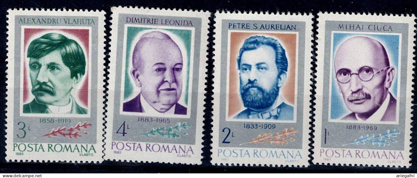 ROMANIA 1984 ANNIVERSARY MI No 4068-71 MNH VF!! - Ungebraucht