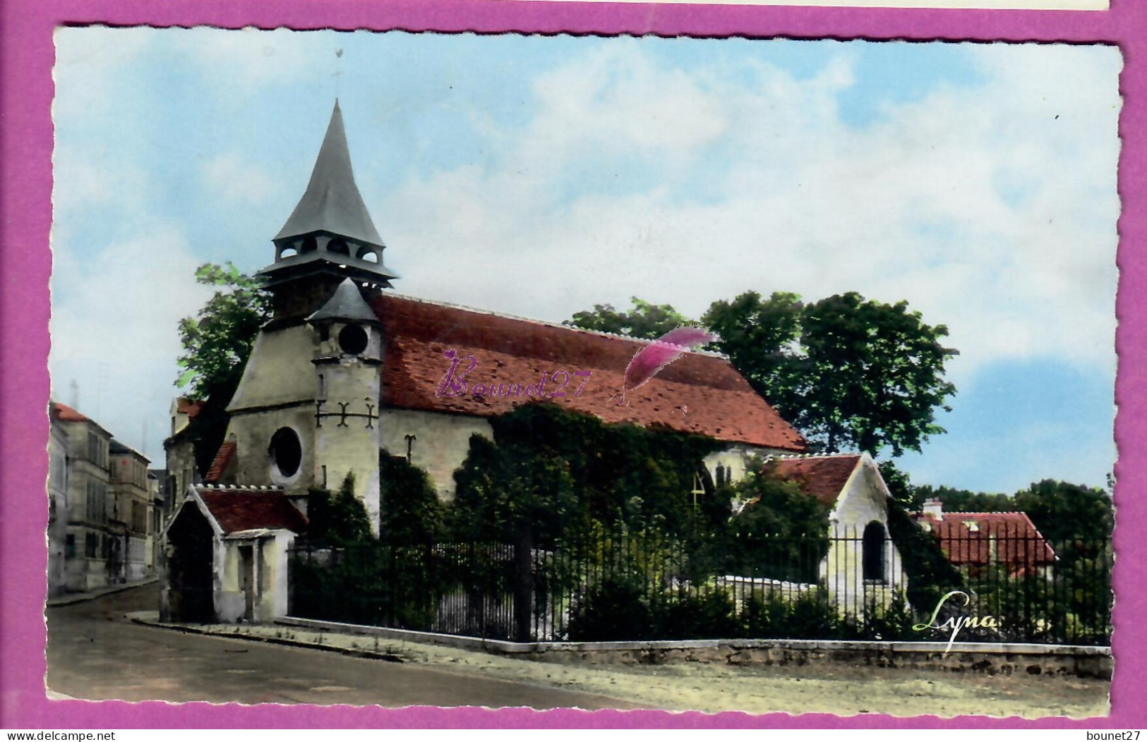 CPSM CROISSY SUR SEINE 78 - La Chapelle Prieuré Couleur Voyagé  - Croissy-sur-Seine