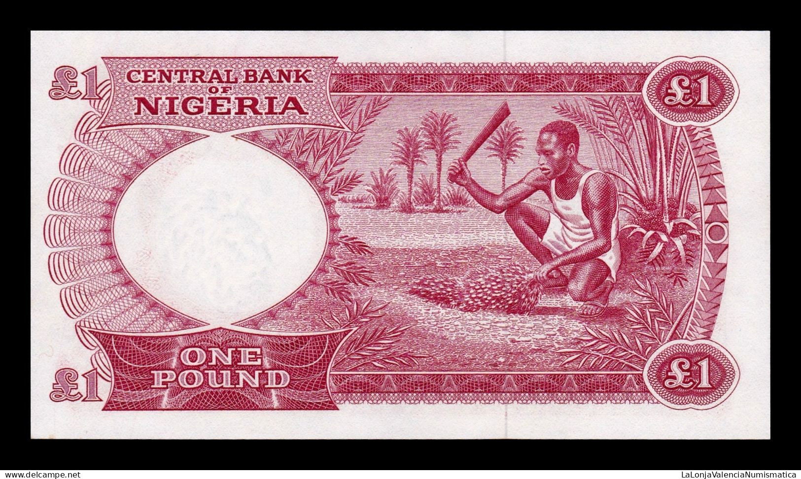 Nigeria 1 Pound 1967 Pick 8 Sc Unc - Nigeria
