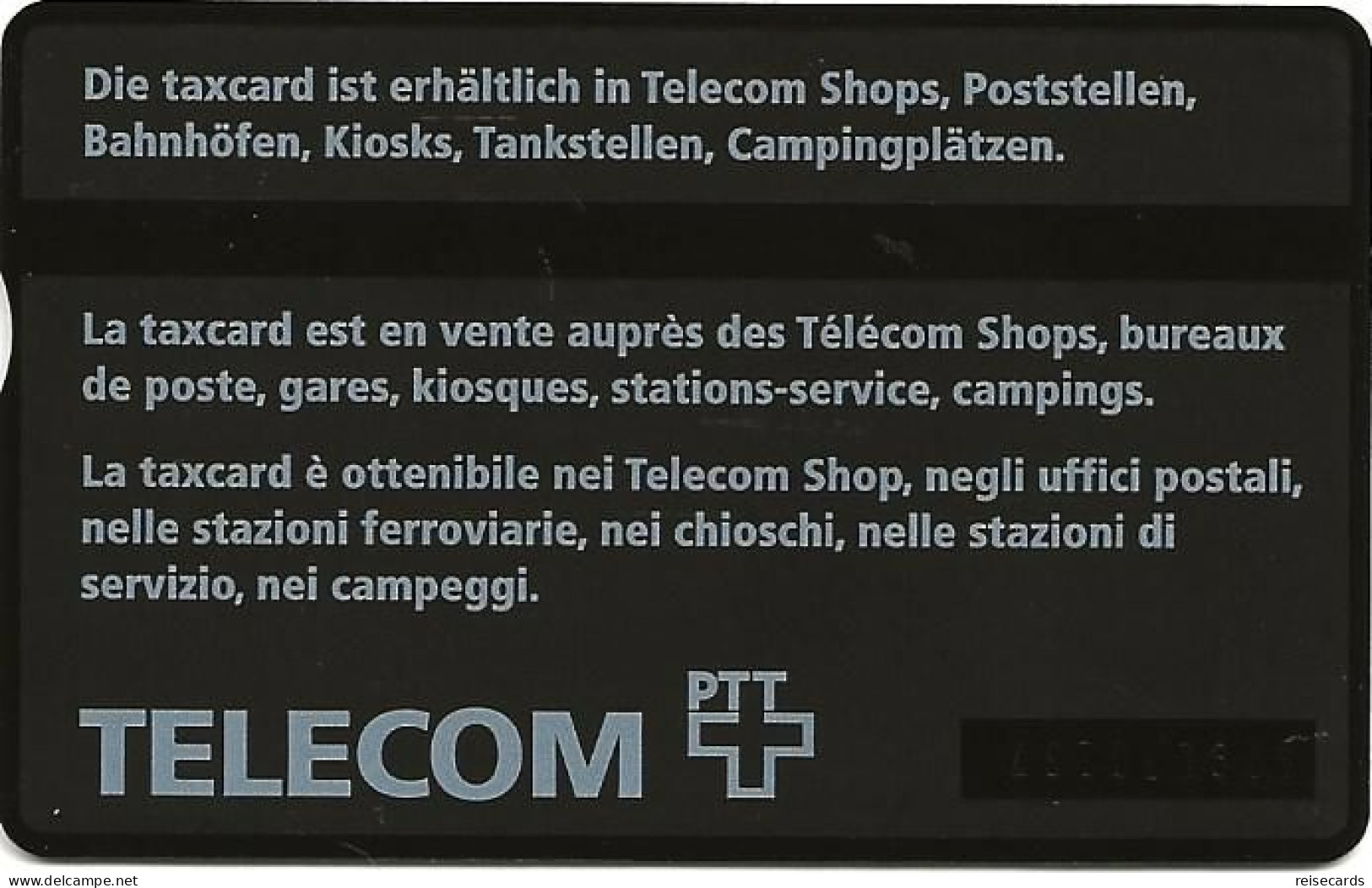 Switzerland: PTT P V-56 409L Telecom PTT - Alles Auf Eine Karte - Switzerland