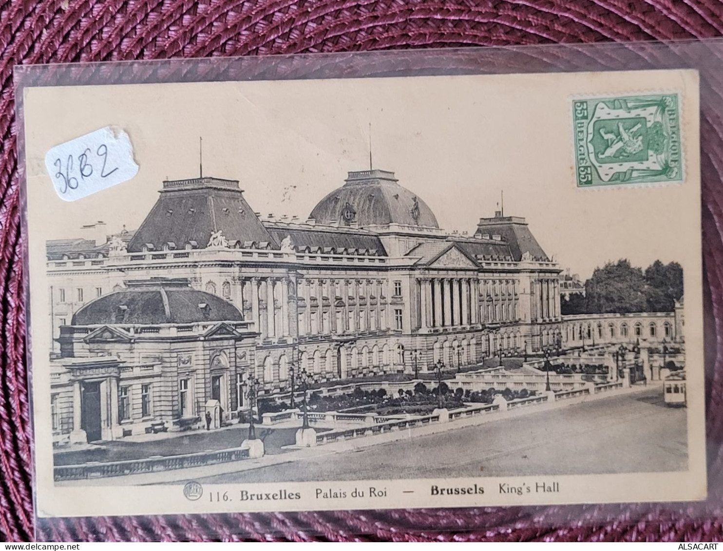 Bruxelles , Palais Du Roi ,  Carte Taxée à1.75 Francs , 4 Timbres Taxe Rare - Musea