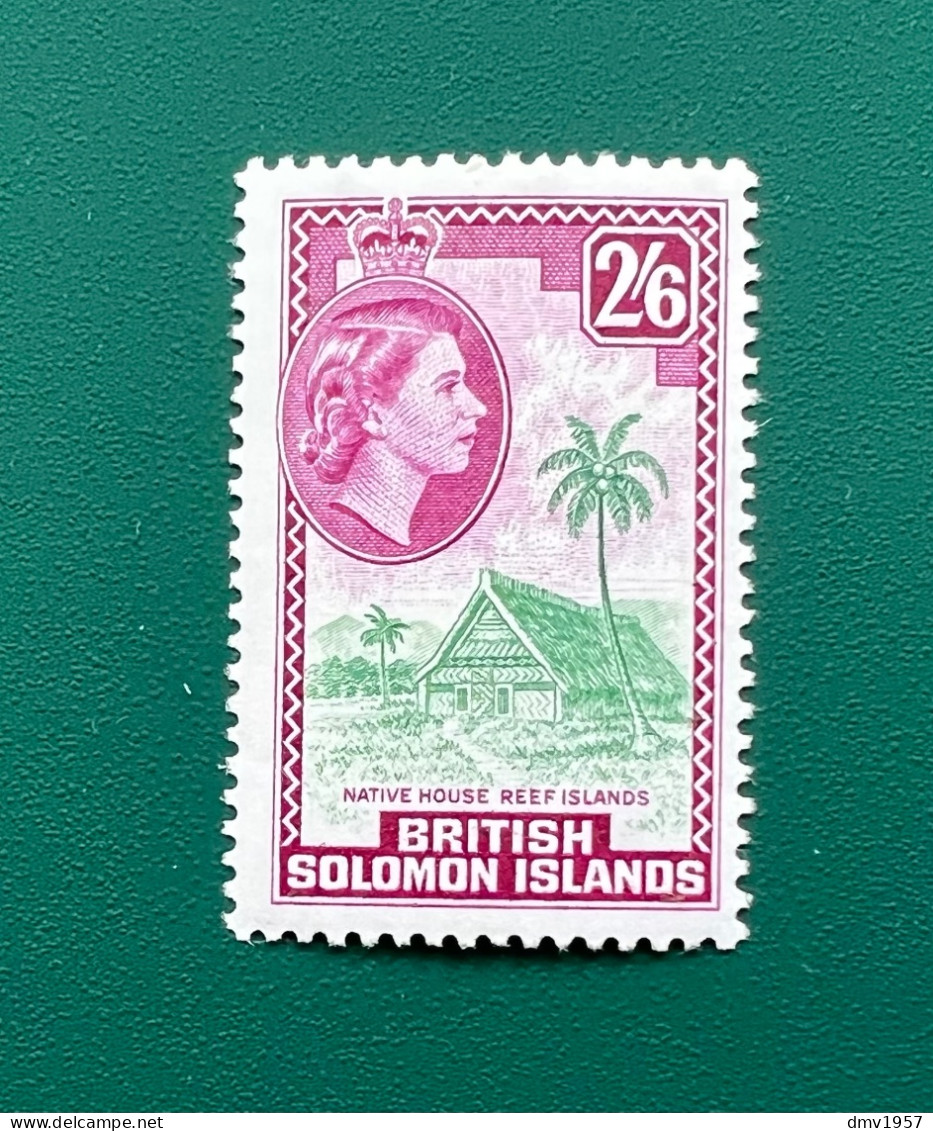 British Solomon Island 1964 MNH QEII 2's 6d Sg 111 - Salomonseilanden (...-1978)