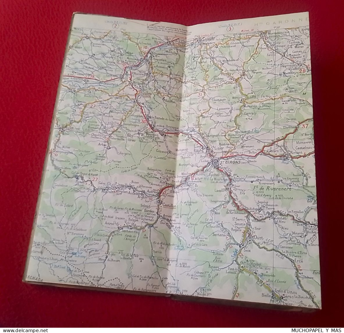 ANTIGUO MAPA DE CARRETERAS Nº 86 CARTE MICHELIN DE LA FRANCE FOIX-PERPIGNAN MAP..FRANCIA..BIBENDUM..VER FOTOS..