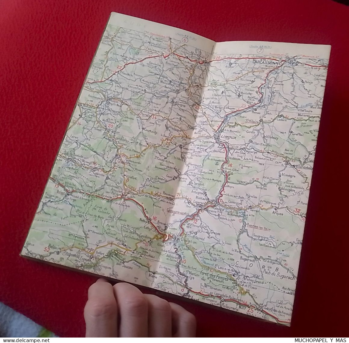 ANTIGUO MAPA DE CARRETERAS Nº 86 CARTE MICHELIN DE LA FRANCE FOIX-PERPIGNAN MAP..FRANCIA..BIBENDUM..VER FOTOS..