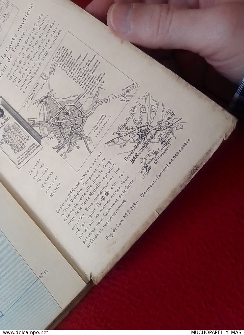 ANTIGUO MAPA DE CARRETERAS Nº 86 CARTE MICHELIN DE LA FRANCE FOIX-PERPIGNAN MAP..FRANCIA..BIBENDUM..VER FOTOS..