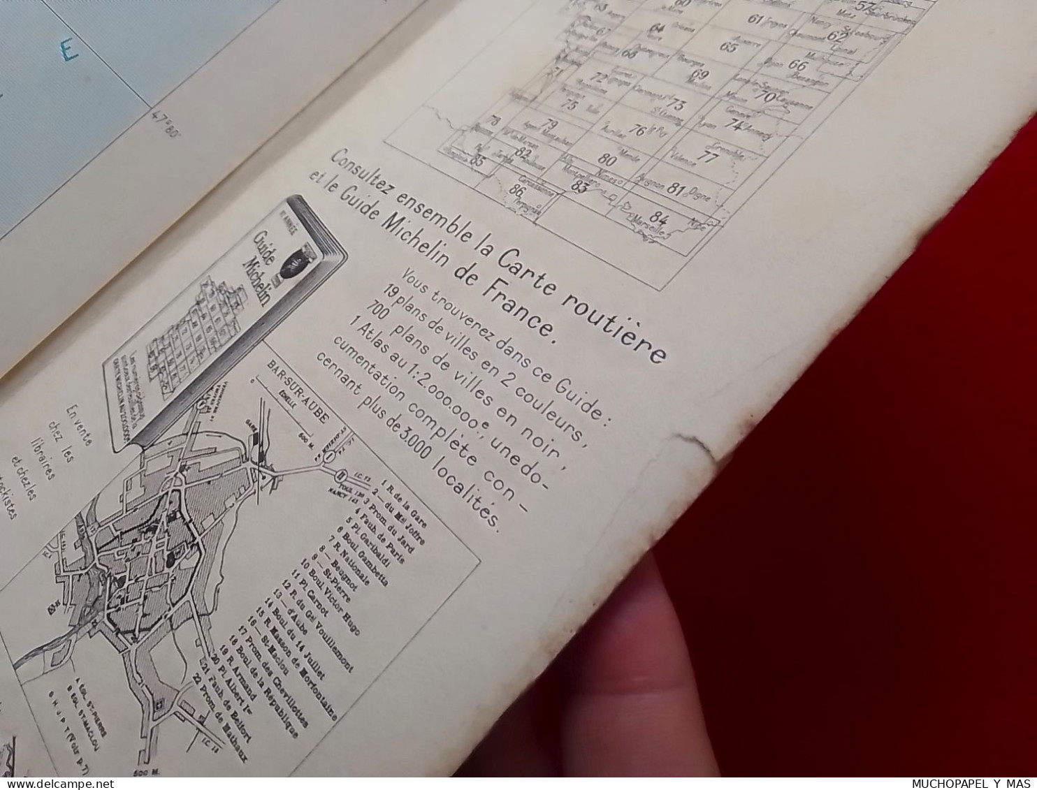 ANTIGUO MAPA DE CARRETERAS Nº 86 CARTE MICHELIN DE LA FRANCE FOIX-PERPIGNAN MAP..FRANCIA..BIBENDUM..VER FOTOS..