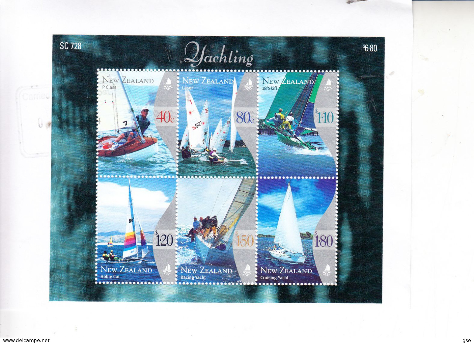 NUOVA ZELANDA  1999 - BF Yachting - Used Stamps