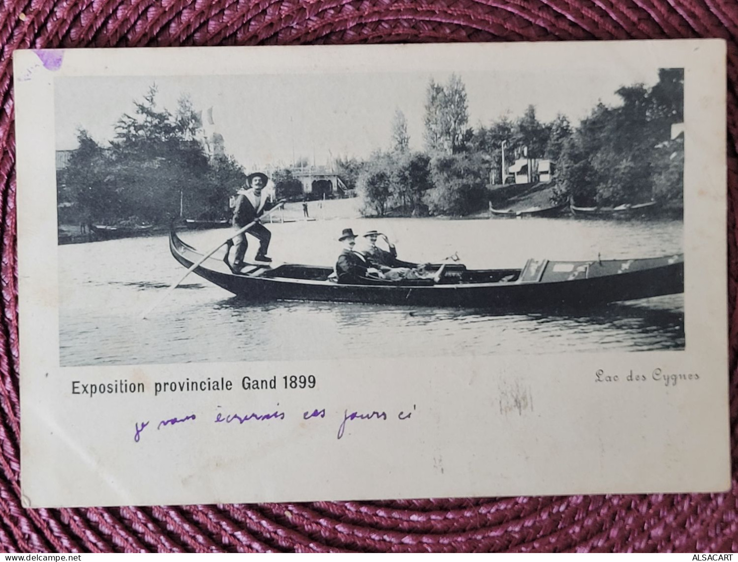 Gand Exposition Provinciale 1899 , Promenade En Barque , 2 Timbres Groupe Et Sage - Gent