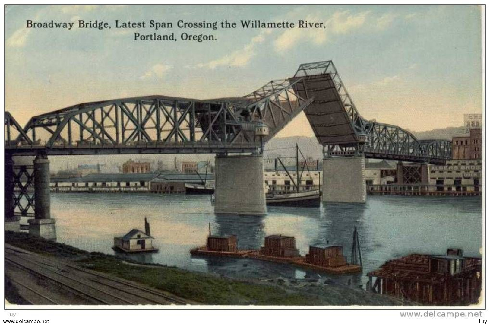 PORTLAND, OR - Broadway Bridge, Pont, Brücke, Latest Span Crossing The Willamette River - Portland