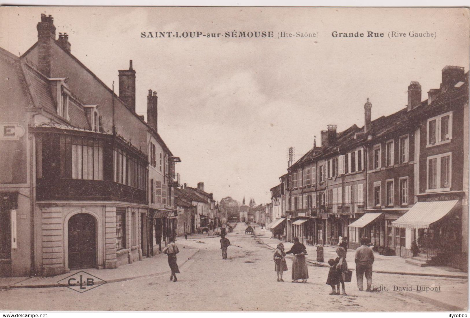 FRANCE - SAINT-LOOP-sur-SEMOUSE.  Grand Rue (rive Gauche) - Saint-Loup-sur-Semouse
