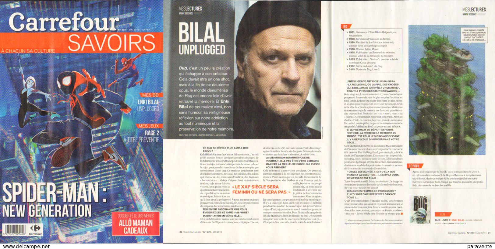 BILAL : Magazine CARREFOUR SAVOIRS Mai 2019 - Bilal