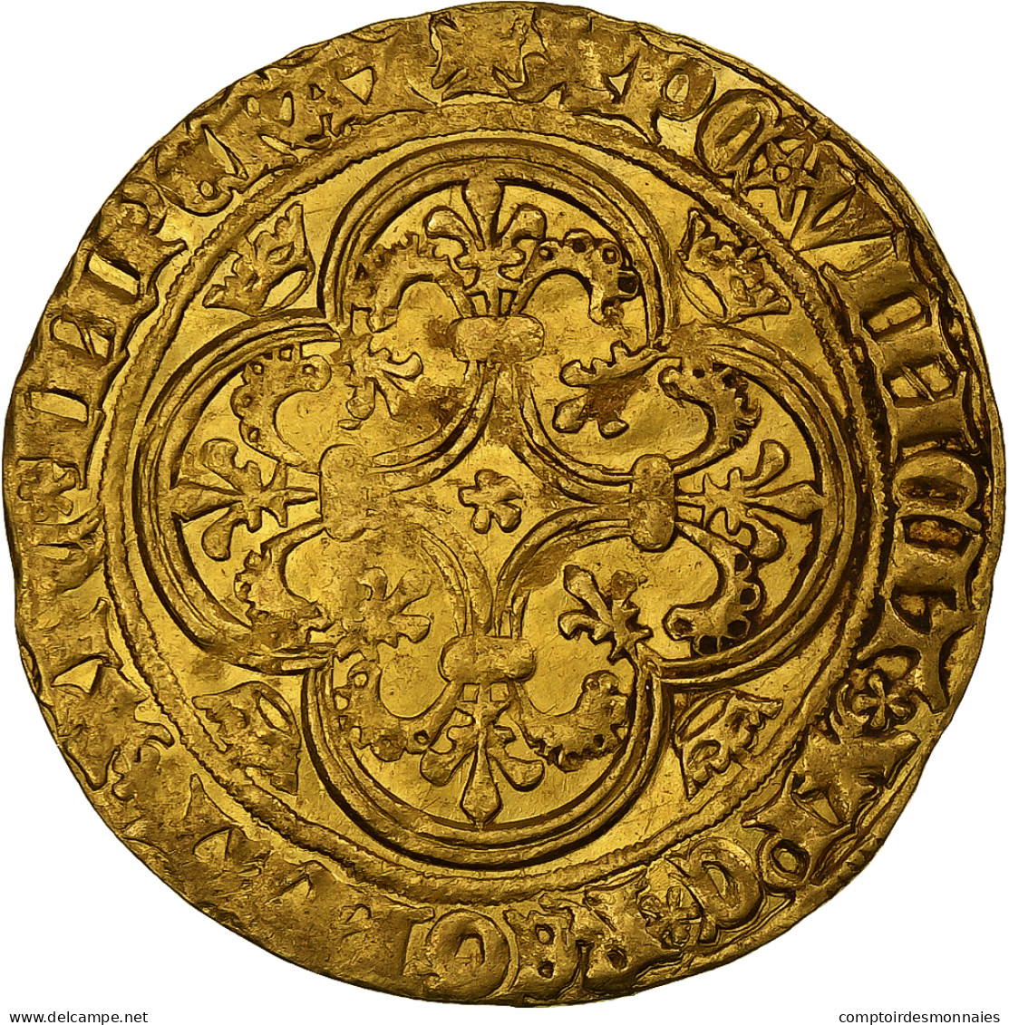 France, Charles VI, Écu D'or à La Couronne, 1389-1422, Troyes, Or, TTB+ - 1380-1422 Charles VI The Beloved