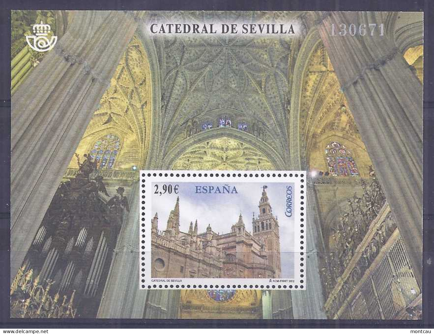 Spain 2012. Catedral De Sevilla Ed 4719 (**) - Gebruikt