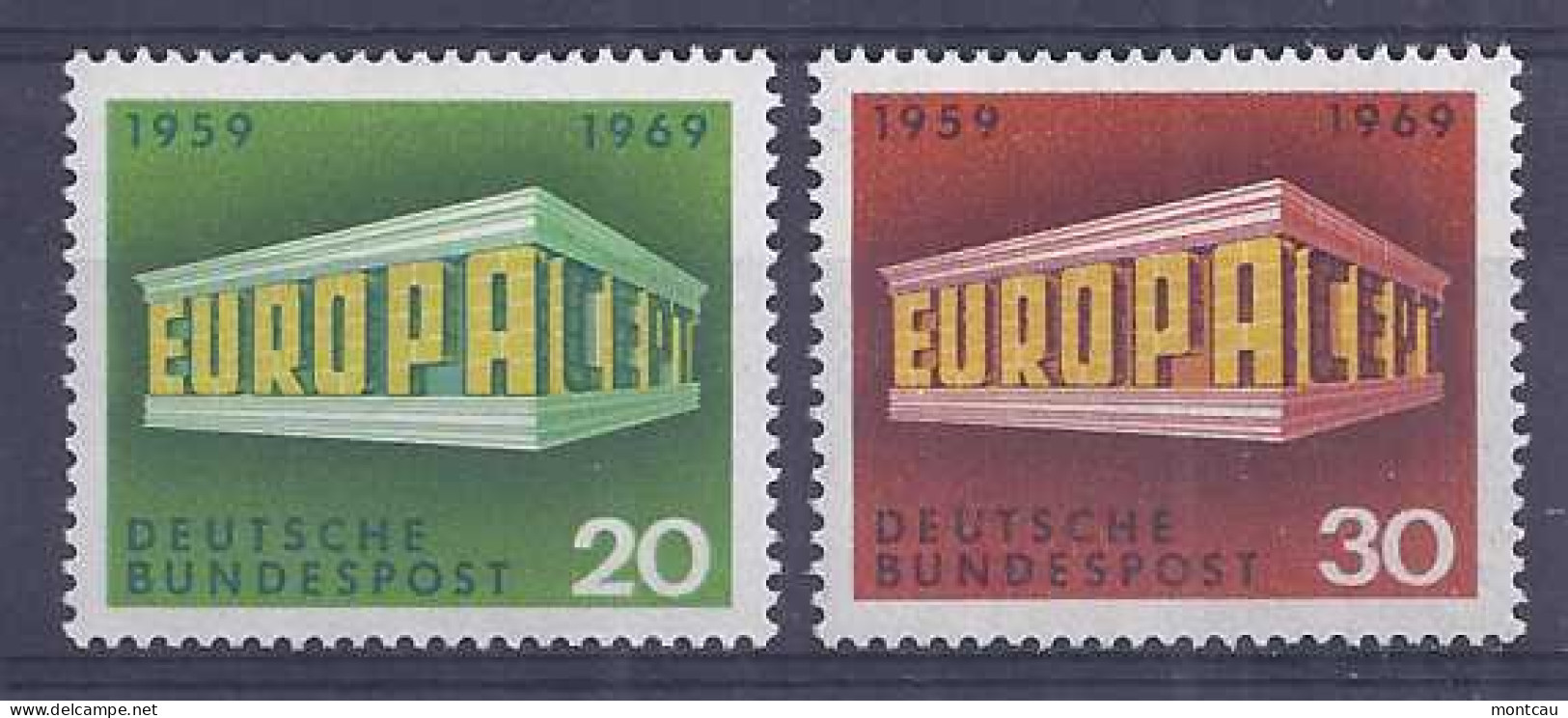 Europa 1969. Germany Mi 583-84 MNH (**) - 1969