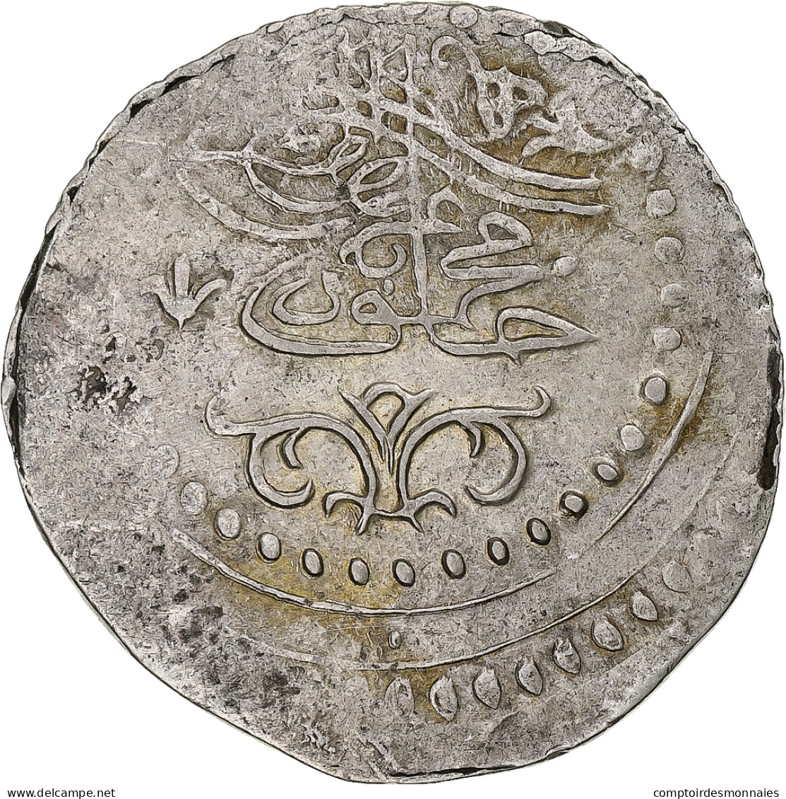 Algérie, Mahmud II, Budju, Tugrali-rial, 1836/AH1251, Argent, TTB+, KM:83 - Argelia