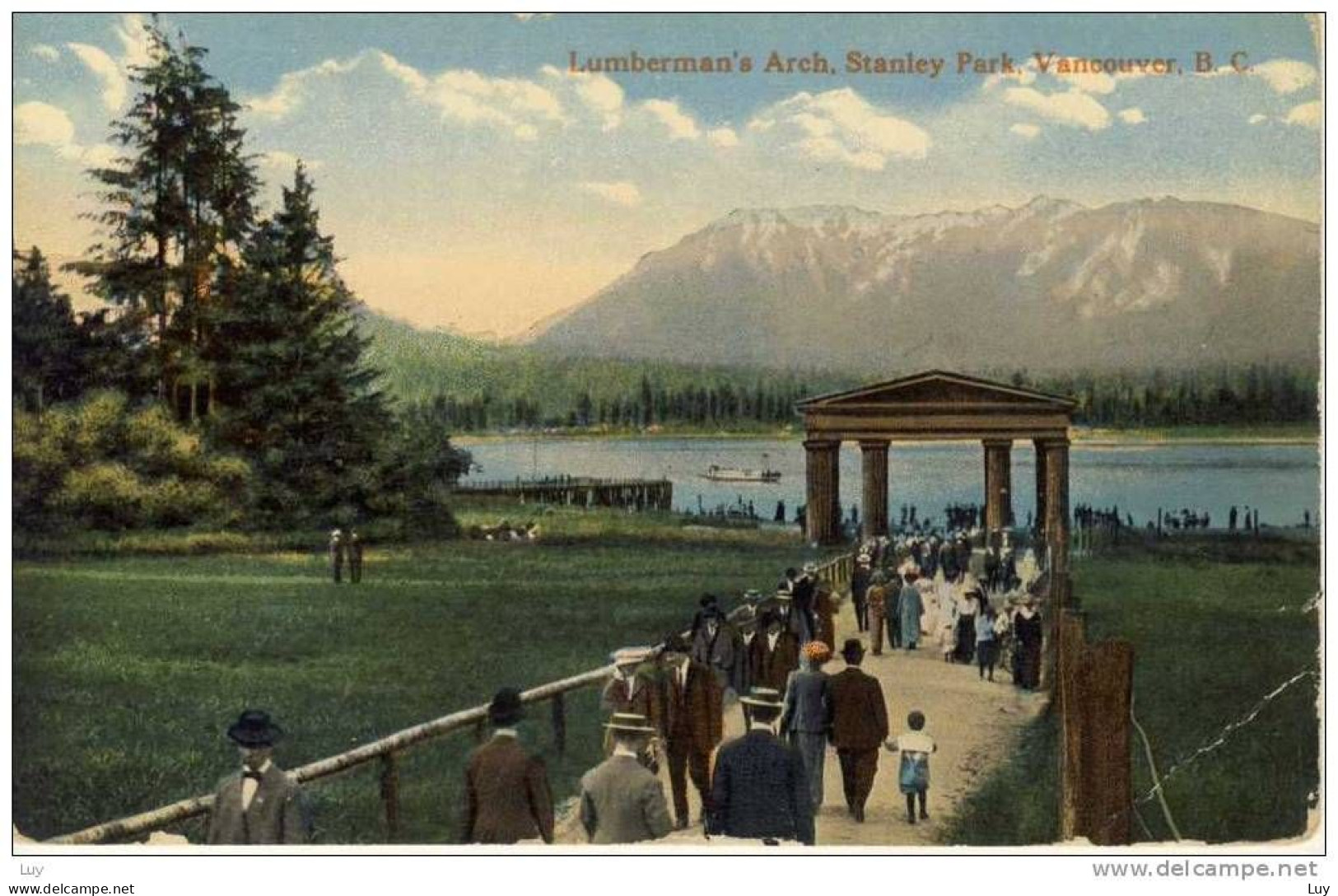 VANCOUVER, BC - Old PC - Lumberman's Arch, Stanley Park, - Vancouver