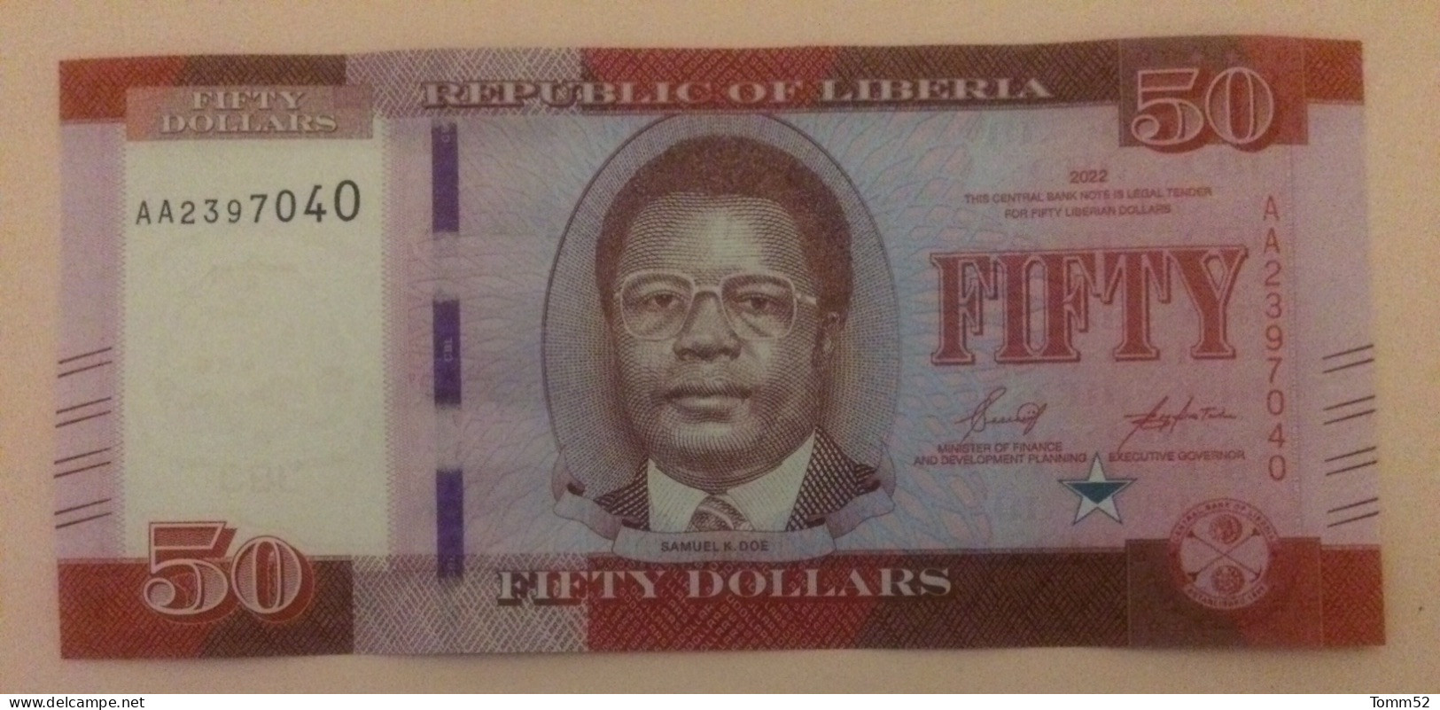 LIBERIA 50 Dollars UNC - Liberia