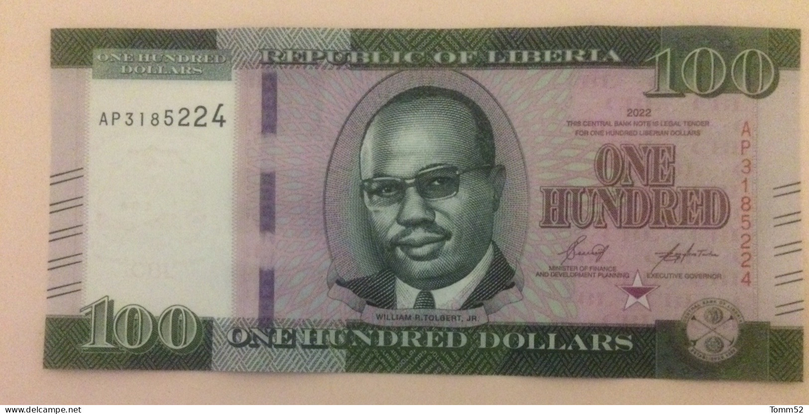 LIBERIA 100 Dollars UNC - Liberia