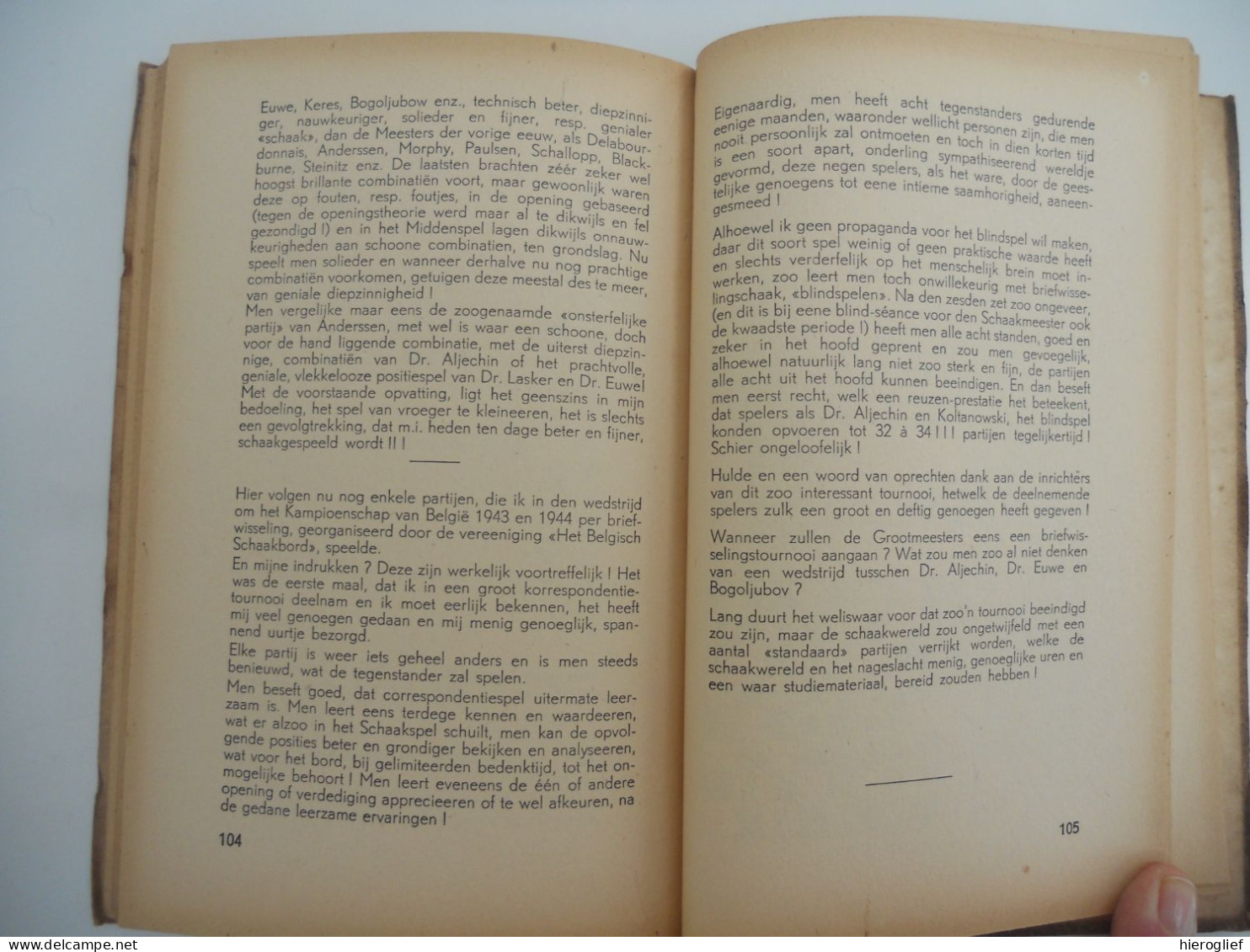 Het Amateurisme in het Schaakspel - 2de deel door R. Noordijk Antwerpen De Magneet 1945 schaken schema's partij