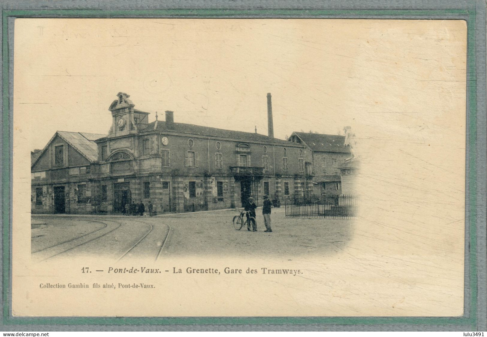CPA - PONT-de-VAUX (01) - Aspect De La Grenette , La Gare Des Tramways Au Début Du Siècle - Pont-de-Vaux
