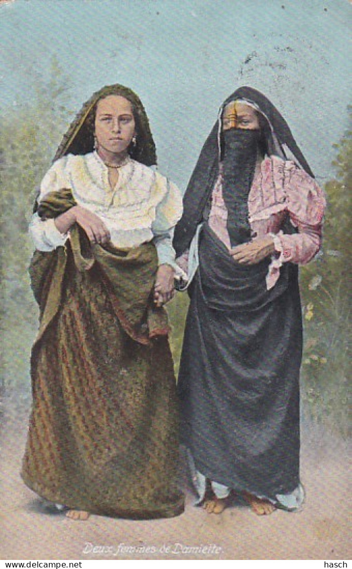182566Deux Femmes De Damiette 1909. (voir Coins) - Damiette