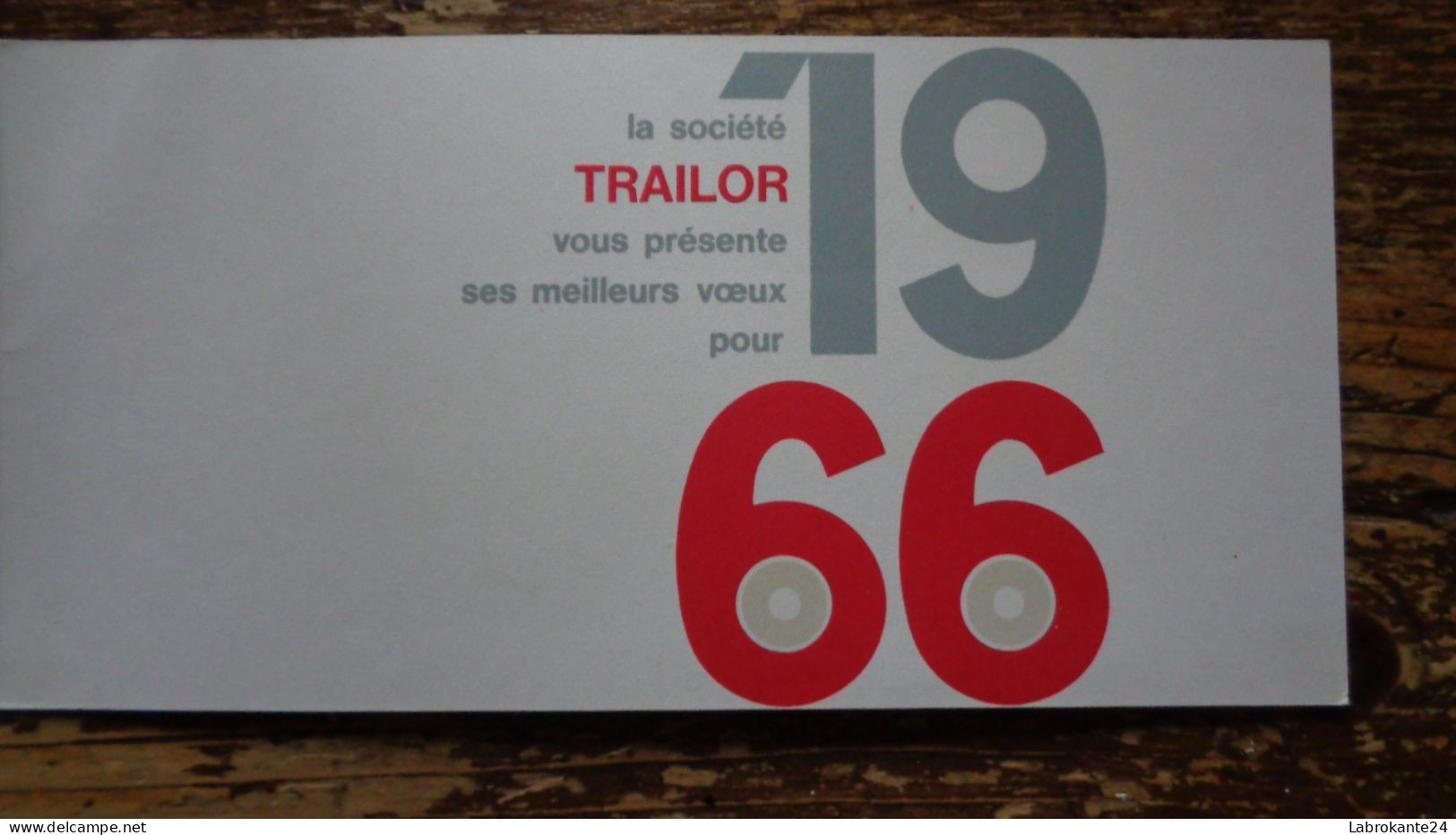 REF ENV4 Carte De Voeux 1966 Camion Société Trailor - Vrachtwagens En LGV