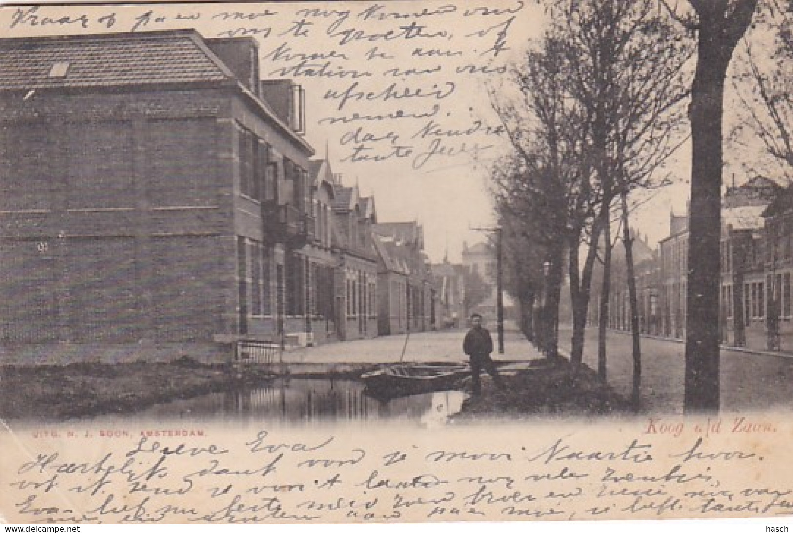 1854	59	Koog Aan De Zaan, (poststempel 1903) (linksonder  Een Vouw) - Zaanstreek