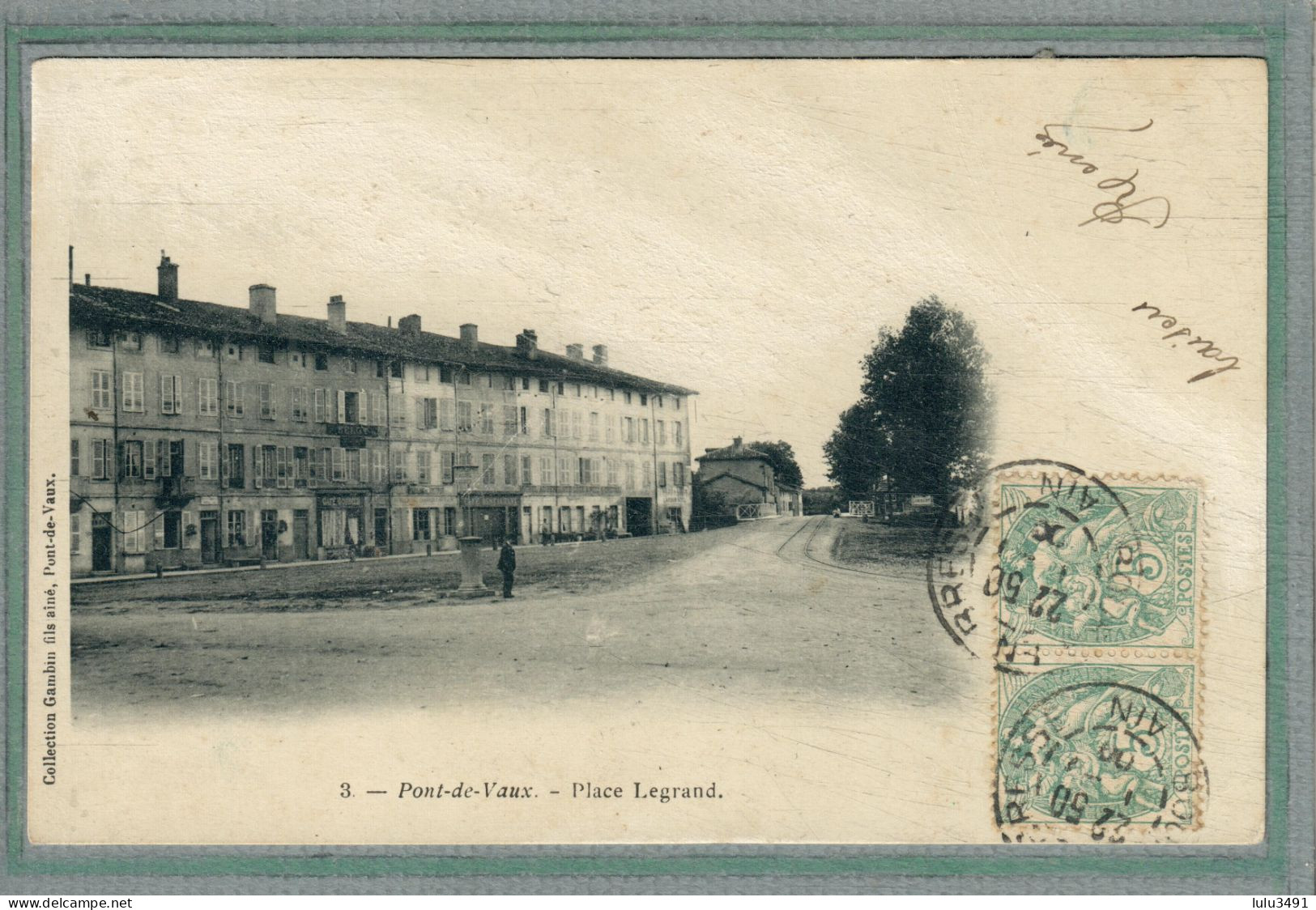 CPA - PONT-de-VAUX (01) - Aspect De La Place Legrand En 1900 - Pont-de-Vaux