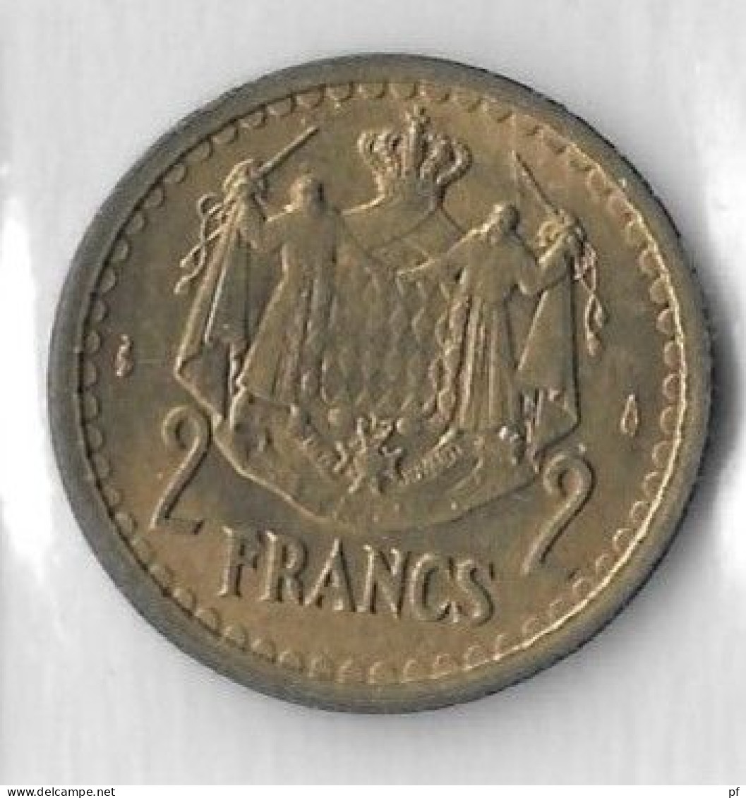 1 Fr + 2 Fr 1945 (Al-Br) - 1922-1949 Louis II.