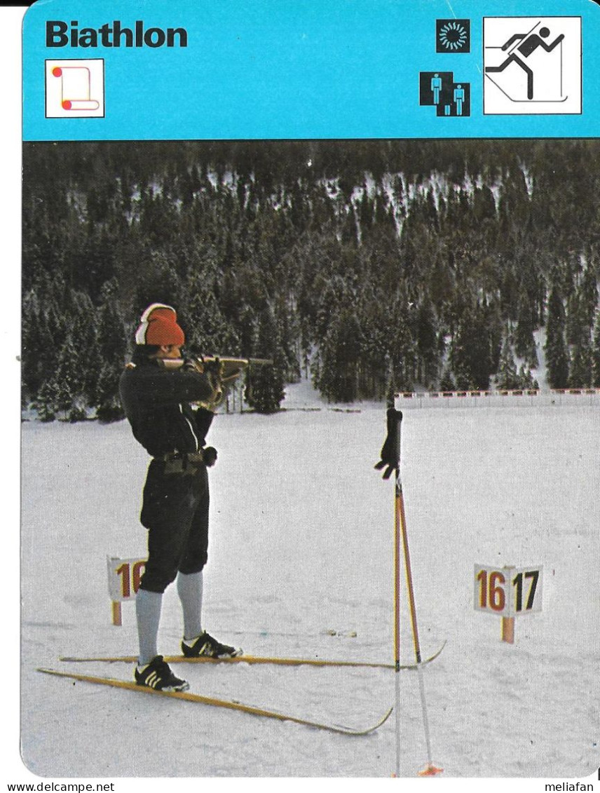 GF1866 - FICHE RENCONTRE - BIATHLON - Sports D'hiver